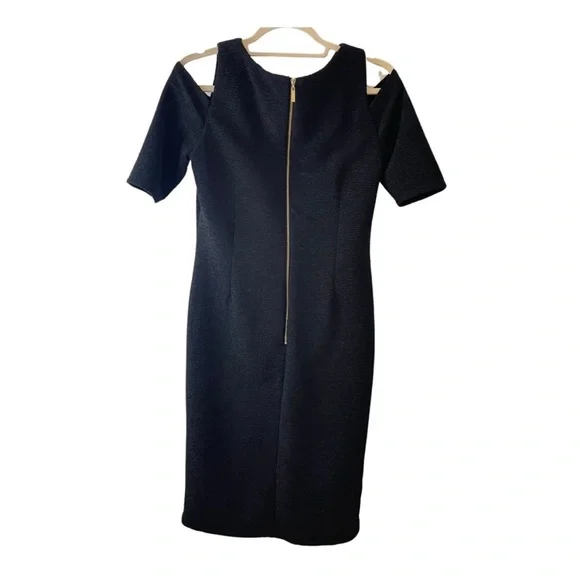 Eliza J. Cold Shoulder Little Black Dress - Picture 9 of 14